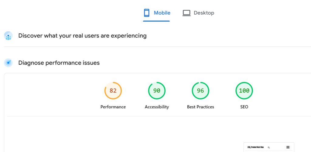 mobile responsive report